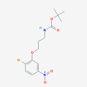 tert-butylN-[3-(2-bromo-5-nitrophenoxy)propyl]carbamate