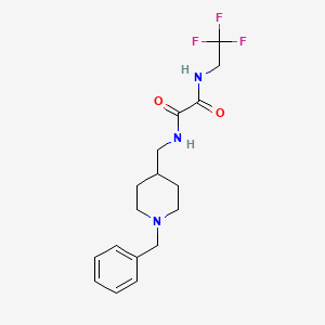 N1-((1-benzylpiperidin-4-yl)methyl)-N2-(2,2,2-trifluoroethyl)oxalamide