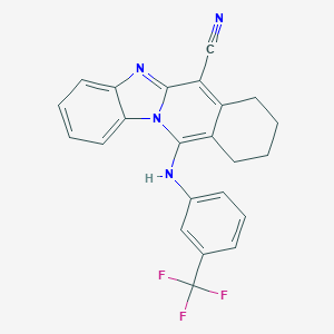 1-[[3-(Trifluoromethyl)phenyl]amino]-2,3-butanopyrido[1,2-a]benzimidazole-4-carbonitrile