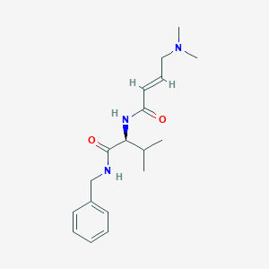 (2S)-N-Benzyl-2-[[(E)-4-(dimethylamino)but-2-enoyl]amino]-3-methylbutanamide