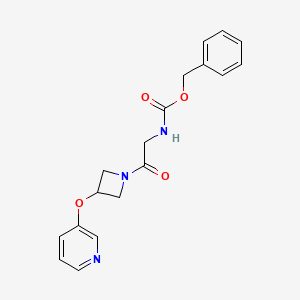 Benzyl (2-oxo-2-(3-(pyridin-3-yloxy)azetidin-1-yl)ethyl)carbamate