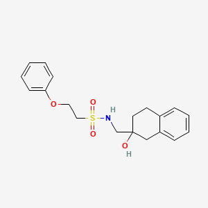 molecular formula C19H23NO4S B2929403 N-((2-hydroxy-1,2,3,4-tetrahydronaphthalen-2-yl)methyl)-2-phenoxyethanesulfonamide CAS No. 1448128-07-1