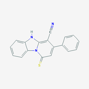 3-Phenyl-1-thioxo-1,5-dihydropyrido[1,2-a]benzimidazole-4-carbonitrile