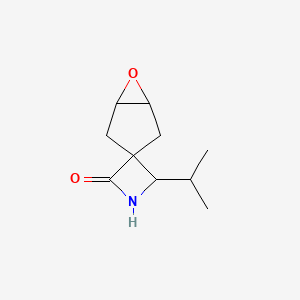 2-(Propan-2-yl)-6'-oxaspiro[azetidine-3,3'-bicyclo[3.1.0]hexane]-4-one