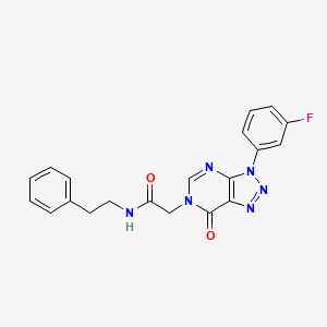 2-(3-(3-fluorophenyl)-7-oxo-3H-[1,2,3]triazolo[4,5-d]pyrimidin-6(7H)-yl)-N-phenethylacetamide