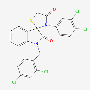 1-(2,4-Dichlorobenzy)-3'-(3,4-dichlorophenyl)spiro(2,3-dihydro-1H-indole-3,2'-thiazolidine)-2,4'-dione
