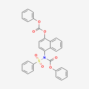 Phenyl (4-((phenoxycarbonyl)oxy)naphthalen-1-yl)(phenylsulfonyl)carbamate