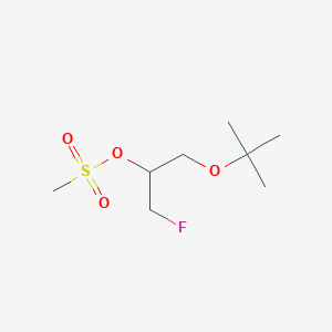 [1-Fluoro-3-[(2-methylpropan-2-yl)oxy]propan-2-yl] methanesulfonate