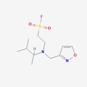2-[3-Methylbutan-2-yl(1,2-oxazol-3-ylmethyl)amino]ethanesulfonyl fluoride