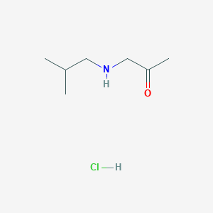 molecular formula C7H16ClNO B2929477 1-[(2-Methylpropyl)amino]propan-2-one hydrochloride CAS No. 1909319-07-8