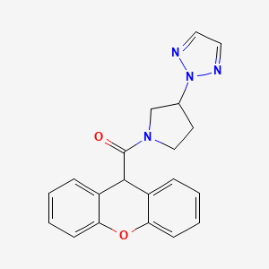 (3-(2H-1,2,3-triazol-2-yl)pyrrolidin-1-yl)(9H-xanthen-9-yl)methanone