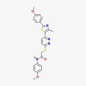 N-(4-methoxyphenyl)-2-((6-(2-(4-methoxyphenyl)-4-methylthiazol-5-yl)pyridazin-3-yl)thio)acetamide