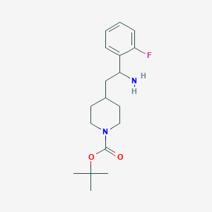 Tert-butyl 4-[2-amino-2-(2-fluorophenyl)ethyl]piperidine-1-carboxylate