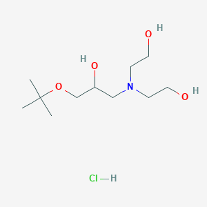 2,2'-((3-(Tert-butoxy)-2-hydroxypropyl)azanediyl)diethanol hydrochloride