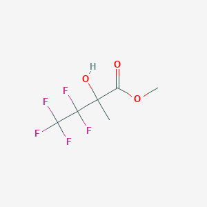 molecular formula C6H7F5O3 B2929502 3,3,4,4,4-Pentafluoro-2-hydroxy-2-methylbutyric acid methyl ester CAS No. 723294-73-3