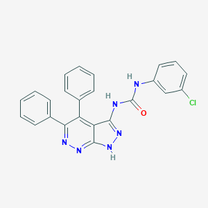 molecular formula C24H17ClN6O B292952 N-(3-chlorophenyl)-N'-(4,5-diphenyl-1H-pyrazolo[3,4-c]pyridazin-3-yl)urea 