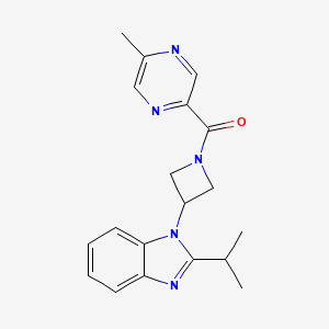 (5-Methylpyrazin-2-yl)-[3-(2-propan-2-ylbenzimidazol-1-yl)azetidin-1-yl]methanone