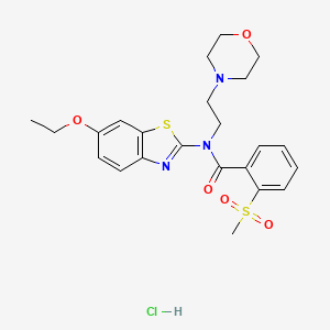 N-(6-ethoxybenzo[d]thiazol-2-yl)-2-(methylsulfonyl)-N-(2-morpholinoethyl)benzamide hydrochloride