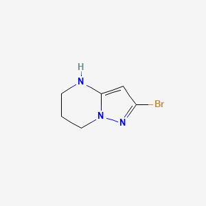 molecular formula C6H8BrN3 B2929524 2-Bromo-4,5,6,7-tetrahydropyrazolo[1,5-a]pyrimidine CAS No. 1785583-94-9