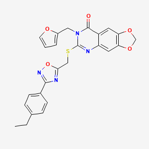 4-(3-{2-[{[(2-methoxyphenyl)amino]carbonyl}(methyl)amino]ethyl}-1,2,4-oxadiazol-5-yl)-N-(4-methylbenzyl)benzamide