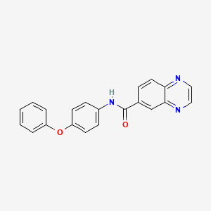N-(4-phenoxyphenyl)quinoxaline-6-carboxamide
