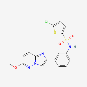 5-chloro-N-(5-(6-methoxyimidazo[1,2-b]pyridazin-2-yl)-2-methylphenyl)thiophene-2-sulfonamide