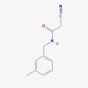 2-cyano-N-[(3-methylphenyl)methyl]acetamide