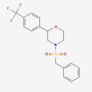 4-(Benzylsulfonyl)-2-(4-(trifluoromethyl)phenyl)morpholine