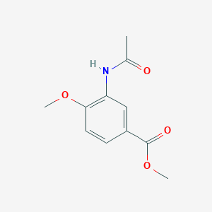 molecular formula C11H13NO4 B2929611 Methyl 3-acetamido-4-methoxybenzoate CAS No. 91133-96-9