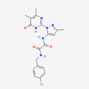 N1-(4-chlorobenzyl)-N2-(1-(4,5-dimethyl-6-oxo-1,6-dihydropyrimidin-2-yl)-3-methyl-1H-pyrazol-5-yl)oxalamide