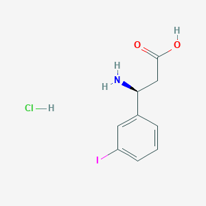 (3S)-3-amino-3-(3-iodophenyl)propanoic acid hydrochloride