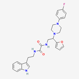 N1-(2-(1H-indol-3-yl)ethyl)-N2-(2-(4-(4-fluorophenyl)piperazin-1-yl)-2-(furan-2-yl)ethyl)oxalamide