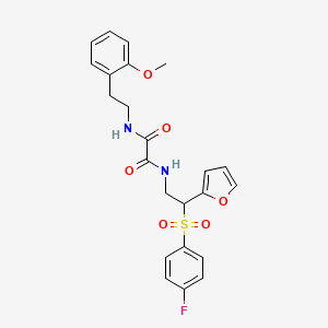 N-[2-[(4-fluorophenyl)sulfonyl]-2-(2-furyl)ethyl]-N'-[2-(2-methoxyphenyl)ethyl]ethanediamide