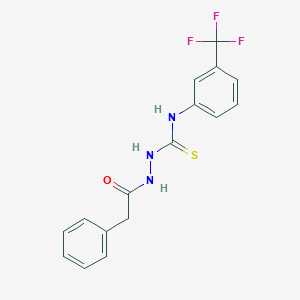 molecular formula C16H14F3N3OS B292967 2-(phenylacetyl)-N-[3-(trifluoromethyl)phenyl]hydrazinecarbothioamide 