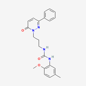 1-(2-methoxy-5-methylphenyl)-3-(3-(6-oxo-3-phenylpyridazin-1(6H)-yl)propyl)urea