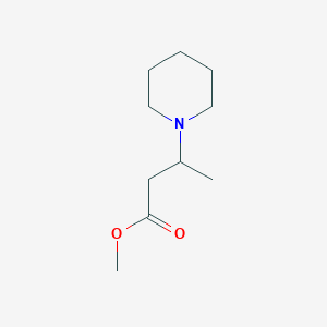 molecular formula C10H19NO2 B2929686 Methyl 3-piperidin-1-ylbutanoate CAS No. 122958-11-6