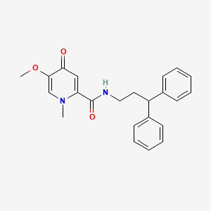 N-(3,3-diphenylpropyl)-5-methoxy-1-methyl-4-oxo-1,4-dihydropyridine-2-carboxamide