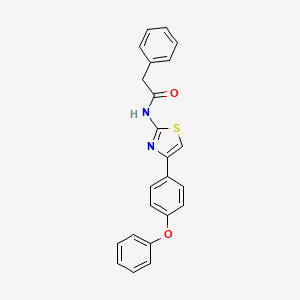 N-[4-(4-phenoxyphenyl)-1,3-thiazol-2-yl]-2-phenylacetamide
