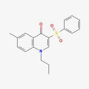 3-(Benzenesulfonyl)-6-methyl-1-propyl-1,4-dihydroquinolin-4-one