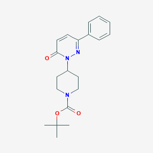 molecular formula C20H25N3O3 B2929706 Tert-butyl 4-(6-oxo-3-phenylpyridazin-1-yl)piperidine-1-carboxylate CAS No. 2379998-02-2