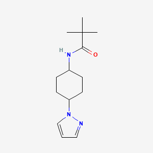 N-(4-(1H-pyrazol-1-yl)cyclohexyl)pivalamide