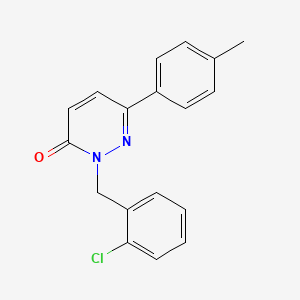 molecular formula C18H15ClN2O B2929731 2-(2-氯苄基)-6-(对甲苯基)哒嗪-3(2H)-酮 CAS No. 922975-23-3