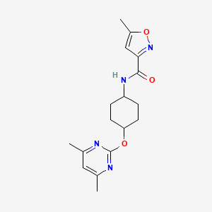 N-((1r,4r)-4-((4,6-dimethylpyrimidin-2-yl)oxy)cyclohexyl)-5-methylisoxazole-3-carboxamide