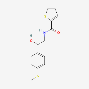 molecular formula C14H15NO2S2 B2929735 N-(2-羟基-2-(4-(甲硫基)苯基)乙基)噻吩-2-甲酰胺 CAS No. 1448135-95-2