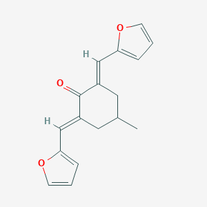 molecular formula C17H16O3 B292974 2,6-Bis(2-furylmethylene)-4-methylcyclohexanone 