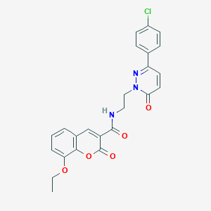 N-(2-(3-(4-chlorophenyl)-6-oxopyridazin-1(6H)-yl)ethyl)-8-ethoxy-2-oxo-2H-chromene-3-carboxamide
