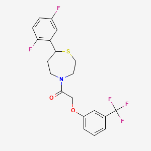 1-(7-(2,5-Difluorophenyl)-1,4-thiazepan-4-yl)-2-(3-(trifluoromethyl)phenoxy)ethanone