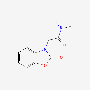 molecular formula C11H12N2O3 B2929756 N,N-dimethyl-2-(2-oxo-2,3-dihydro-1,3-benzoxazol-3-yl)acetamide CAS No. 312732-78-8