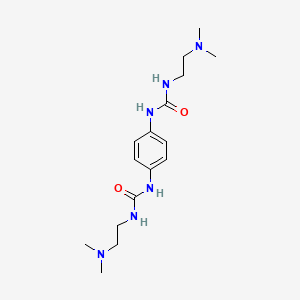 ((2-(Dimethylamino)ethyl)amino)-N-(4-(((2-(dimethylamino)ethyl)amino)carbonylamino)phenyl)formamide