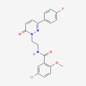 5-chloro-N-(2-(3-(4-fluorophenyl)-6-oxopyridazin-1(6H)-yl)ethyl)-2-methoxybenzamide